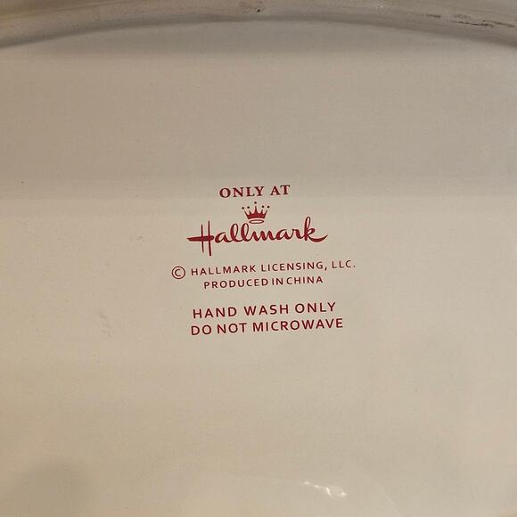 Hallmark Snowflake & Christmas Tree Serving Plate Platter Dip Bowl Chip Set - Picture 5 of 6